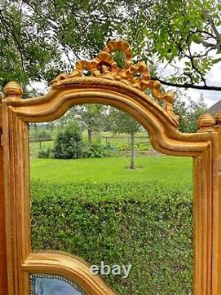 Gilded Splendor 1990s French Louis XVI Room Divider in Beech with Scenic Motifs