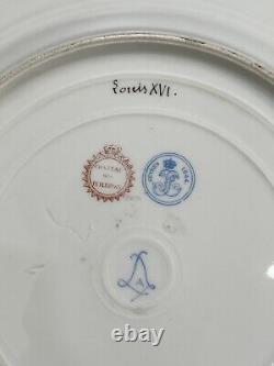 Gorgeous Antique French Sevres Plate With Louis 16th Portrait