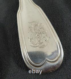 Gorgeous Antique French Silver Louis XV Style 16 piece Ménagère or Flatware Set