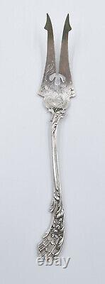 Gorgeous french sterling silver minerve sugar tongs pattern rocaille Louis XV