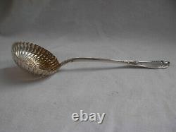 H SOUFFLOT, ANTIQUE FRENCH STERLING SILVER SUGAR SIFTER SPOON, LATE 19th CENTURY