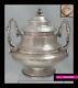 Harleux Antique 1890s French Sterling Silver Sugar Bowl Louis Xvi Acanthus 645g