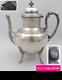 Henin & Cie Antique 1890s French Sterling Silver Teapot Louis Xvi Style