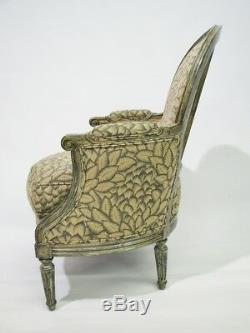 High-End Custom French Louis XVI Style Armchair by Interior Crafts