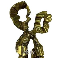 Huge Vintage French Louis XVI Style Brass Wall Sconce Ribbon 38 5 Light