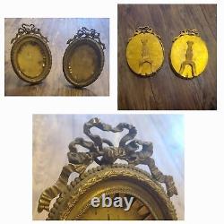 Interesting Antique French LOuis XV Pair Of Oval Picture Frame 14 X 9,5 Total