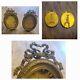 Interesting Antique French Louis Xv Pair Of Oval Picture Frame 14 X 9,5 Total