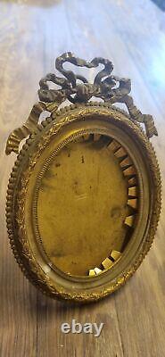 Interesting Antique French LOuis XV Pair Of Oval Picture Frame 14 X 9,5 Total