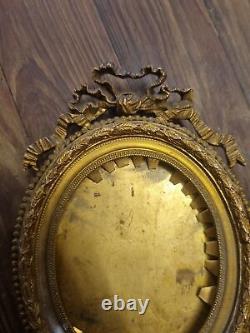 Interesting Antique French LOuis XV Pair Of Oval Picture Frame 14 X 9,5 Total