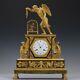 Jean-louis Rouvière A Paris, 1805 Empire Ormolu Bronze Mantel Clock Allegory Of