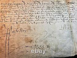 KING OF FRANCE LOUIS XIII AUTOGRAPH, Son of Marie de Medici and Henri IV 1615