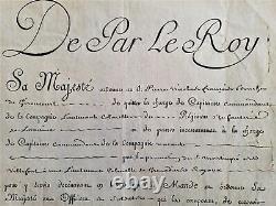 King Louis XVI Signed Captain's Nomination In Infantry Regiment Of Lorraine 1779