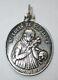 Large 5.6g Dated 1893 Antique French Sterling Silver Saint Louis Religious Medal