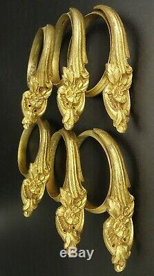 LOT 6 CURTAINS RINGS LOUIS XV STYLE 19TH BRONZE FRENCH ANTIQUE 2 available
