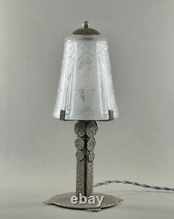 LOUIS RAVAUD & MULLER FRERES French 1930 art deco lamp. France 1925