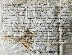 LOUIS XIV DOCUMENT SIGNED AS COUNT OF PROVENCE 1653 König von Frankreich