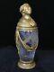 Louis Xvi Figural Doré Bronze Crystal Covered Urn Jar Vase French Ormolu- C. 1850