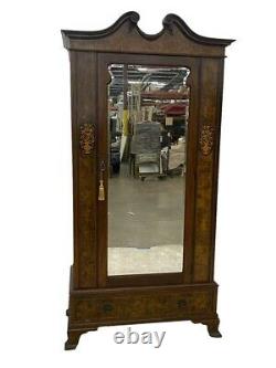 Large French Antique Walnut Louis XV Armoire / Wardrobe Cabinet FREE SHIPPING