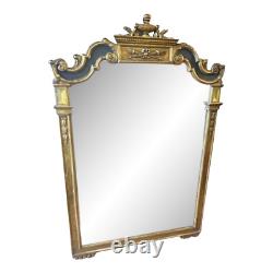 Large French Louis XVI Style Carved Giltwood Mirror