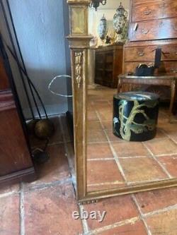 Large French Louis XVI Style Carved Giltwood Mirror