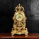 Large Gilt Bronze Antique French Baroque Clock By Louis Japy