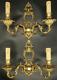 Large Pair Of Sconces Cage Louis Xv / Baroque Style Bronze French Antique