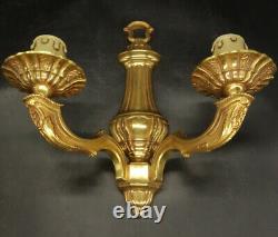 Large Pair Of Sconces Louis XV Style Bronze By Petitot French Antique