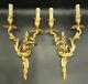 Large Pair Of Sconces Louis Xv Style Era 19th Bronze French Antique