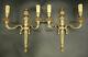 Large Pair Of Sconces Louis Xvi Style Bronze French Antique