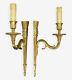 Large Pair Of Sconces Louis Xvi Style Bronze Lucien Gau Paris French Antique