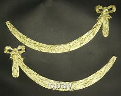 Large Pair Ornaments Louis XVI Style French Antique Bronze 2 Pairs Available