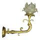 Large Sconce With Dolphin Louis Xiv Style 19th Bronze & Glass French Antique