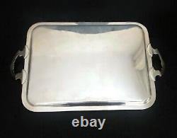 Large Silverplated French Antique Serving Tray by François Frionnet Louis XVI