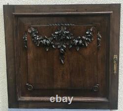 Large antique french Louis XVI style furniture door 1930's bronze key hole