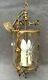 Large Antique French Lantern Chandelier Light 1930-40's Brass Louis Xv Style