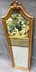 Large Vintage French Trumeau Mirror 1960-70's Louis Xv Gilded Wood