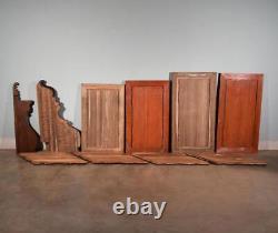 Lot of Vintage French Louis XVI Solid Oak Wood Panels Wainscoting Highly Carved