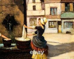 Louis Baader (French, German, 1828-1919) oil painting antique