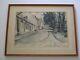 Louis Chervin Antique Painting French France Impressionist Listed Town Street