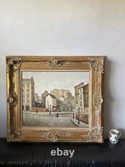 Louis Perat Antique French Cityscape Landscape Oil Painting Old Modern France 62