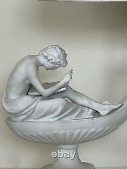 Louis Simon Bizolt French Antique Porcelain Bronze Table Lamp Old Neoclassical