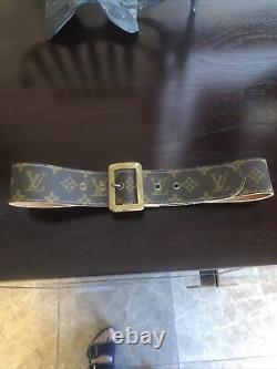 Louis Vuitton By French Company For Saks Fifth Avenue vintage monogram belt 28
