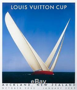 Louis Vuitton Cup Razzia Auckland 2003 ORIGINAL VINTAGE FRENCH POSTER small size