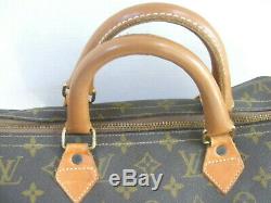 Louis Vuitton French Co. USA Monogram Large Satchel Handbag Purse VINTAGE