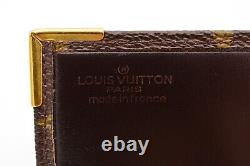 Louis Vuitton Vintage Coin Wallet Monogram Canvas French Brown Zipper Authentic