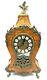 Louis Xiv Style French Boulle/tortoiseshell Inlaid Mantel Clock