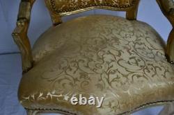 Louis XV Arm Chair French Style Chair Vintage Furniture Gold