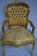 Louis Xv Arm Chair French Style Chair Vintage Furniture Gold Armchair