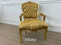Louis XV Arm Chair French Style Chair Vintage Furniture Gold New Model