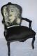 Louis Xv Arm Chair French Style Chair Vintage Furniture Marilyn Black